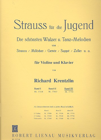 Strauss für die Jugend Band 3&nbsp;&nbsp;für Violine und Klavier&nbsp;&nbsp;