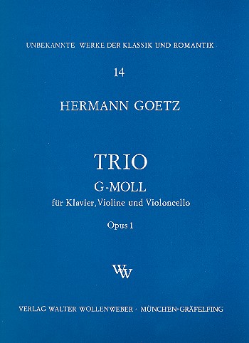 Trio g-Moll op.1 für Klavier,&nbsp;&nbsp;Violine und Violoncello&nbsp;&nbsp;
