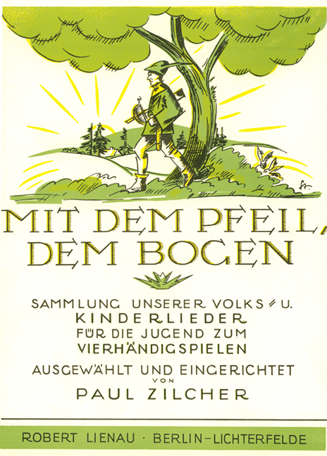 Mit dem Pfeil dem Bogen - Volks- und Kinderlieder  für Klavier zu 4 Händen  