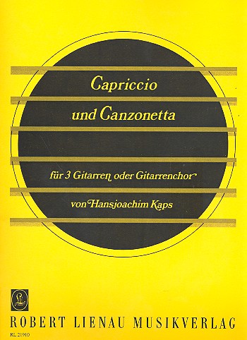 Capriccio und Canzonetten  für 3 Gitarren  