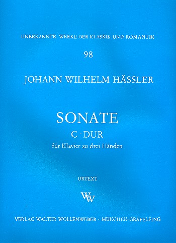 Sonate C-Dur&nbsp;&nbsp;für Klavier zu 3 Händen&nbsp;&nbsp;