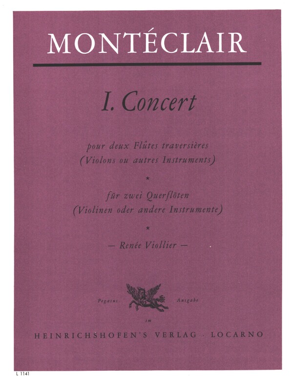 Erstes Concert  für zwei Querflöten  
