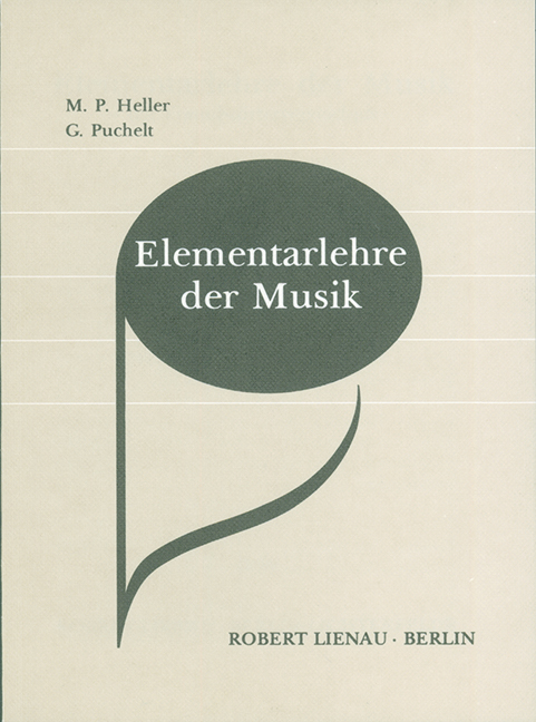Elementarlehre der Musik  leicht verständliche Fassung  