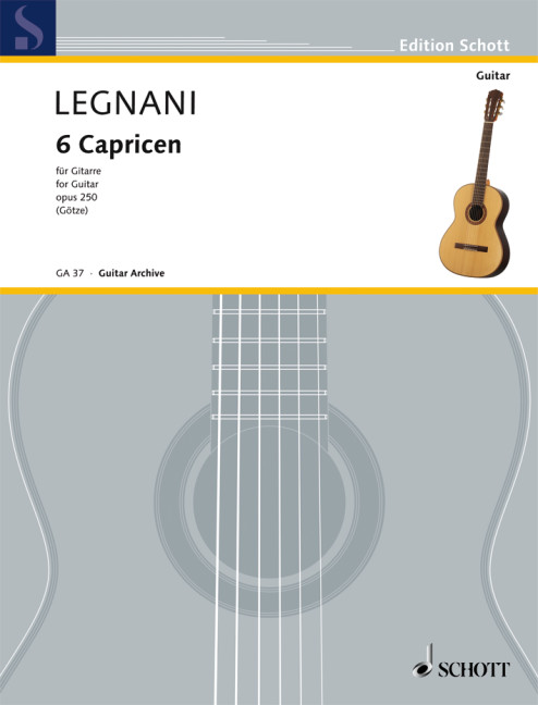 6 Capricen op.250  für Gitarre  