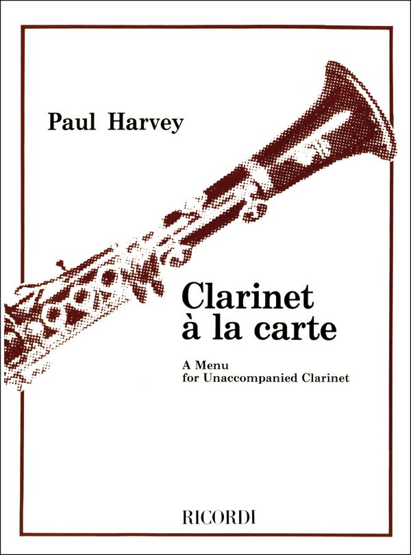 Clarinet a la Carte a menuet for  clarinet  
