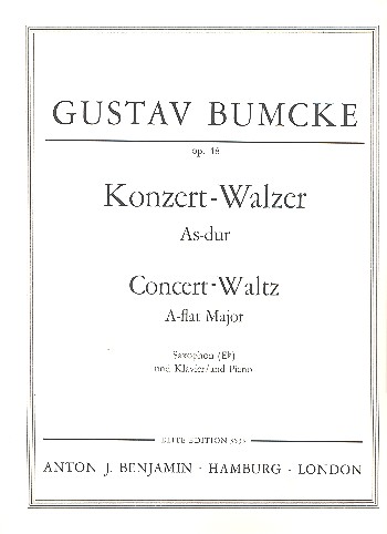 Konzertwalzer As-Dur op.48  für Altsaxophon und Klavier  