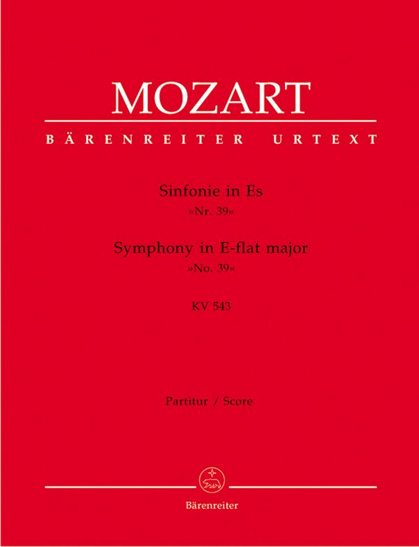 Sinfonie Es-Dur KV543&nbsp;&nbsp;für Orchester&nbsp;&nbsp;Partitur