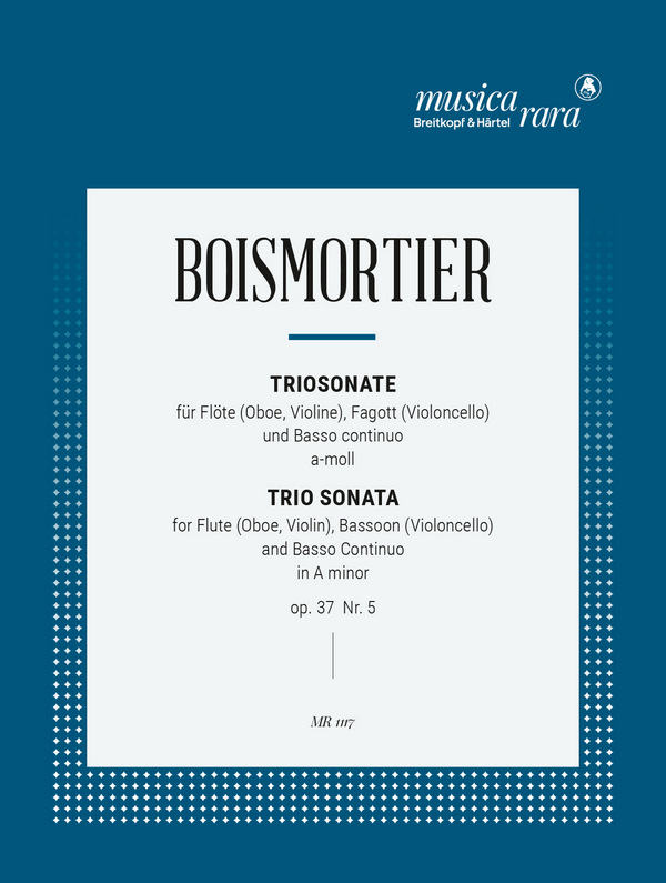 Triosonate a-Moll op.37,5  für Flöte, Fagott und Bc  