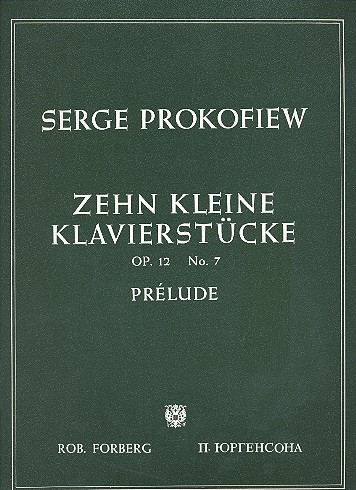Prélude op.12,7  für Klavier  