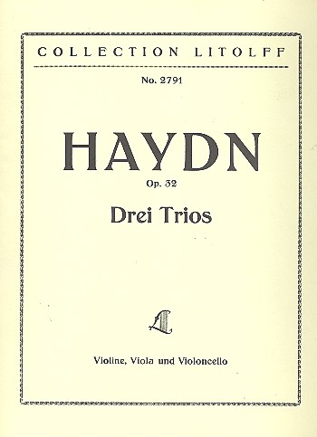 Streichtrios op.32&nbsp;&nbsp;für Violine, Viola und Violoncello&nbsp;&nbsp;Stimmen