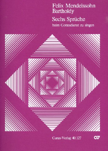 6 Sprüche beim Gottesdienst zu&nbsp;&nbsp;singen op.79 für 8stg. Chor&nbsp;&nbsp;a cappella,  Partitur