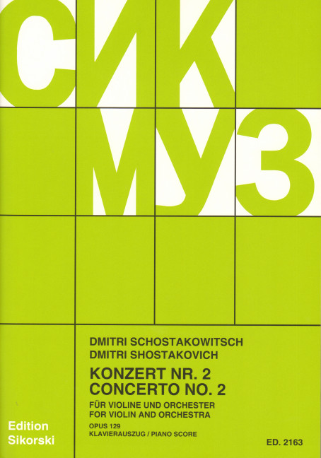 Konzert Nr. 2 op.129  für Violine und Orchester   für Violine und Klavier