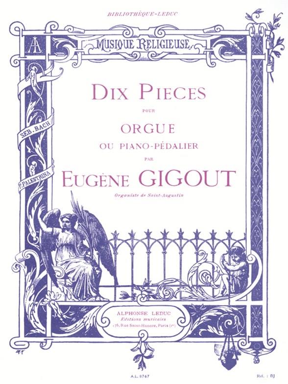 10 pieces &nbsp;&nbsp;pour orgue ou piano-pedalier&nbsp;&nbsp;