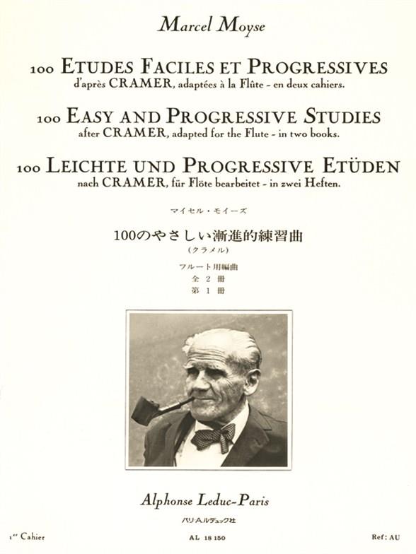100 études faciles et progressives  d'après Cramer vol.1 pour flûte  