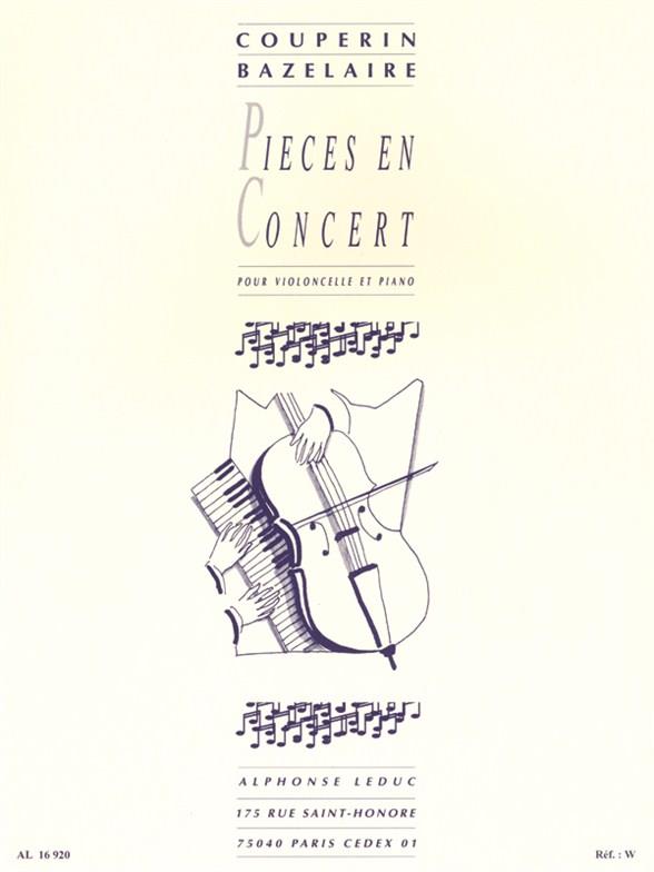 Pièces en concert pour  violoncelle et piano  