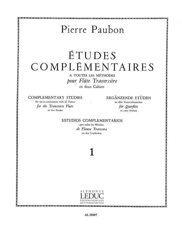 Etudes complementaires vol.1 pour  flute  bd