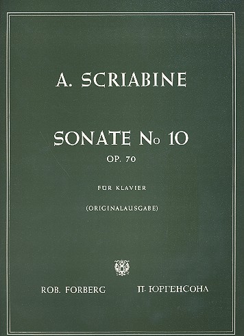 Sonate Nr.10 op.70  für Klavier  