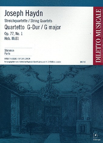 Streichquartett G-Dur HOB.III:81 op.77,1&nbsp;&nbsp;Stimmen&nbsp;&nbsp;