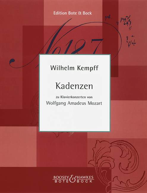 Kadenzen zu 5 Klavierkonzerten von Mozart  für Klavier  