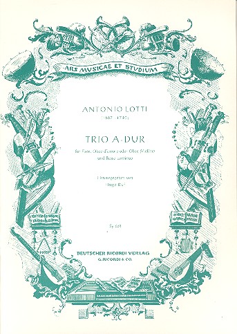 Trio A-Dur für Flöte,&nbsp;&nbsp;Oboe d'amore und Bc&nbsp;&nbsp;