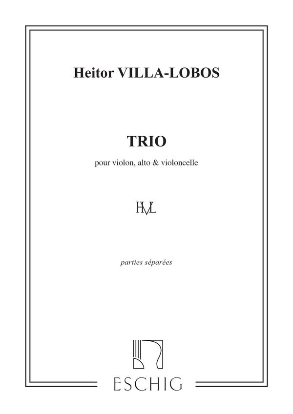 Trio pour violon, alto et  violoncelle  parties
