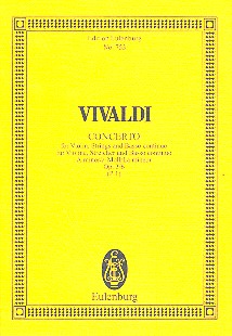 Konzert a-Moll op.3,6&nbsp;&nbsp;für Violine und Streicher&nbsp;&nbsp;Studienpartitur