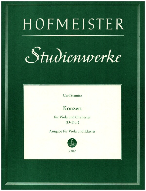 Konzert D-Dur für Viola und Orchester&nbsp;&nbsp;für Viola und Klavier&nbsp;&nbsp;