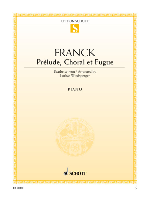 Prélude, choral et fugue  für Klavier  