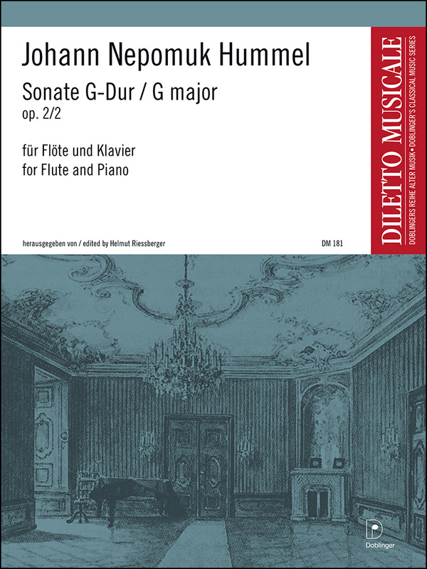 Sonate G-Dur op.2,2 für  Flöte und Klavier  