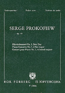 Konzert Des-Dur Nr.1 op.10  für Klavier und Orchester  Studienpartitur