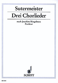 Drei Chorlieder  für Jugendchor (SMezA) mit Klavier  Partitur - (= Klavierstimme)
