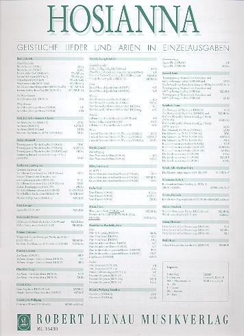 Harre meine Seele / Ich bete an die Macht der Liebe  für Singstimme und Klavier  