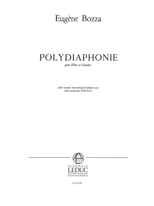 Polydiaphonie&nbsp;&nbsp;pour flûte et guitare&nbsp;&nbsp;