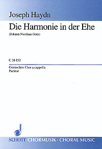 Die Harmonie in der Ehe  für gemischten Chor (SATB)  Chorpartitur