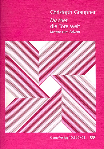 Machet die Tore weit  für Soli, gem Chor und Orchester  Partitur