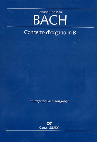 Concerto B-Dur für Orgel,  2 Violinen und Bc  Partitur