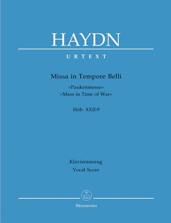 Missa in Tempore Belli Hob.XXII:9&nbsp;&nbsp;für Soli, Chor und Orchester&nbsp;&nbsp;Klavierauszug