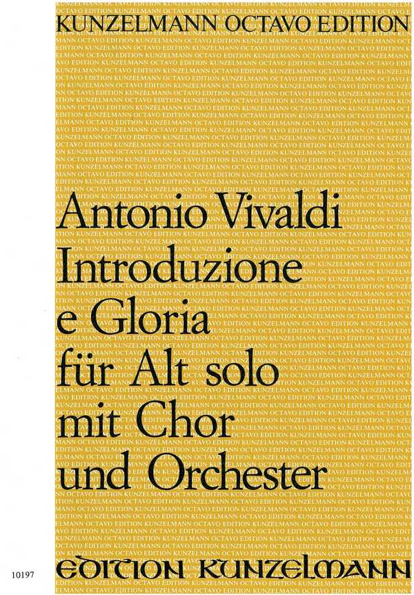 Introduzione e Gloria&nbsp;&nbsp;für Alt solo, Chor und Orchester&nbsp;&nbsp;Klavierauszug