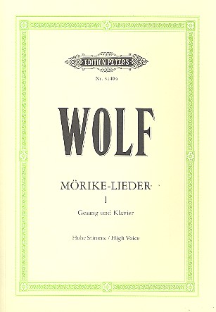 Mörike-Lieder Band 1&nbsp;&nbsp;für hohe Singstimme und Klavier (dt/en)&nbsp;&nbsp;