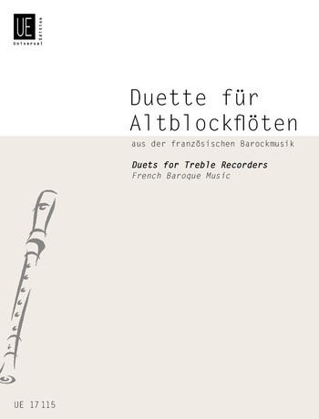 Duette für Altblockflöten aus&nbsp;&nbsp;der französischen Barockmusik&nbsp;&nbsp;Partitur
