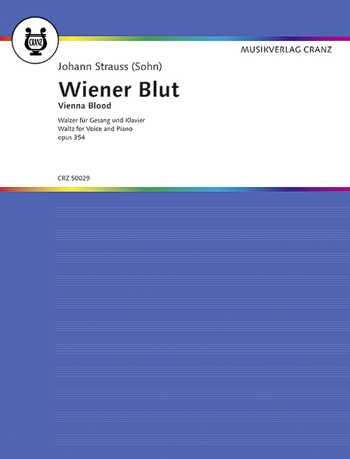Wiener Blut op.354 Walzer&nbsp;&nbsp;für Gesang und Klavier (en/dt)&nbsp;&nbsp;