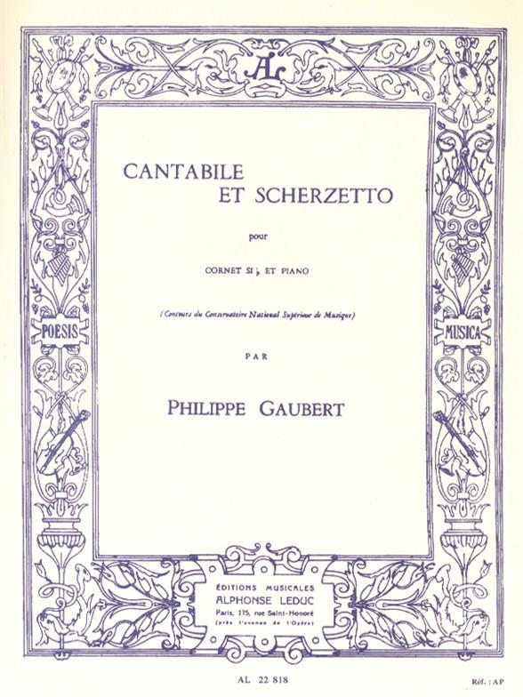 Cantabile et Scherzetto  pour trompette et piano  