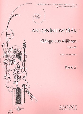 Klänge aus Mähren op.32 Band 2 - Duette  für Sopran, Alt und klavier (dt/en/ts)  