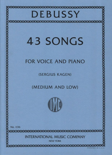 43 Songs  for low and medium voice and piano ( fr )  