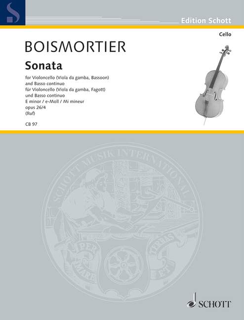 Sonate e-Moll op.26,4  für Violoncello und Bc  