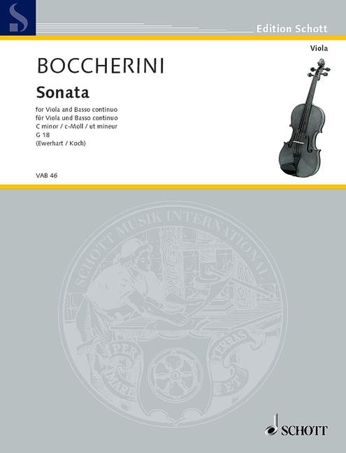 Sonata c-Moll G 18&nbsp;&nbsp;für Viola und Basso continuo&nbsp;&nbsp;