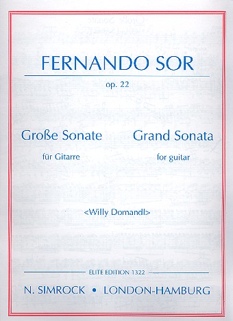 Grosse Sonate op.22&nbsp;&nbsp;für Gitarre&nbsp;&nbsp;