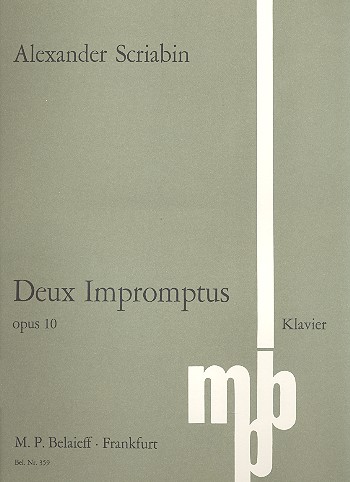 2 Impromptus op.10  für Klavier  