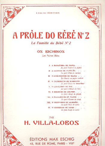 O ursinho de algodao pour piano  no.8 de a prole do bebe no.2  os bichinos (les petites betes)