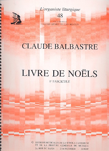 Livre de noels vol.1   pour orgue  